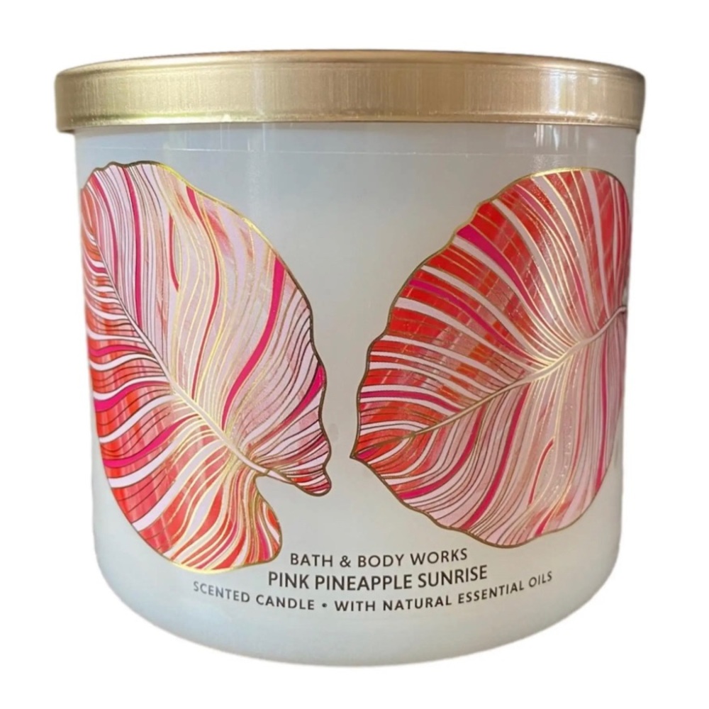 Bath & Body Works Pink Pineapple Sunrise 3-Wick Candle